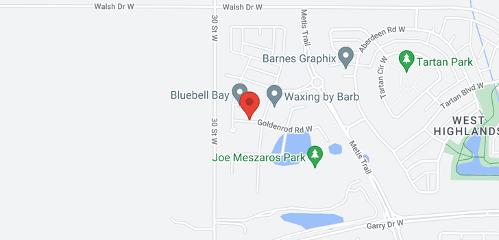 map of 406 Bluebell Lane W